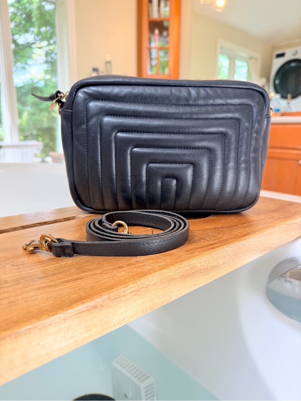 CLARE V Marisol - Quilted Black  Original: $425